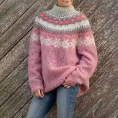 Karin | Stijlvolle dames wintertrui met print voor elke dag