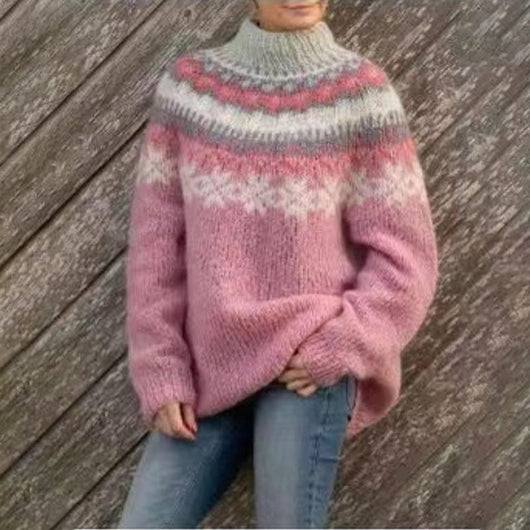 Karin | Stijlvolle dames wintertrui met print voor elke dag