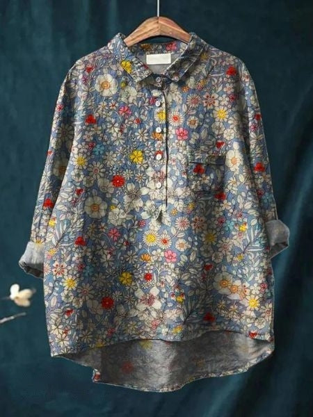 Monette bloemenblouse