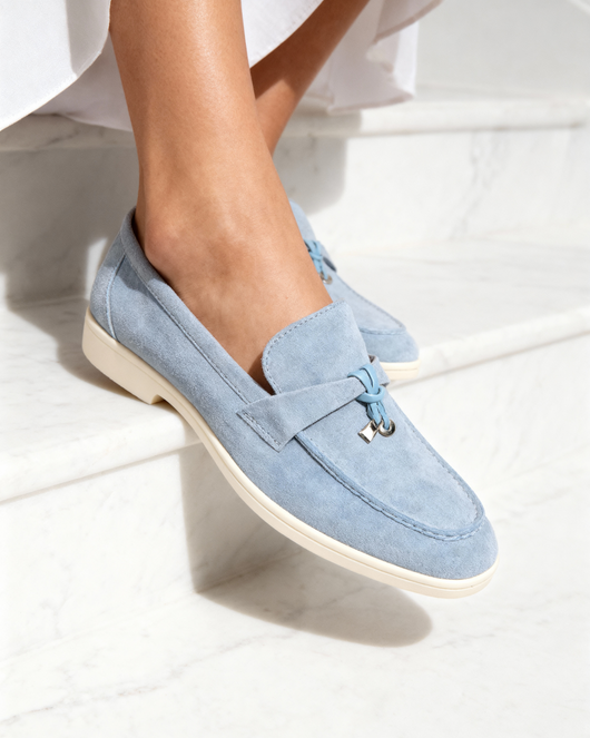 Suède lady loafers
