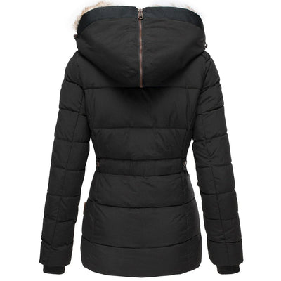 Bettina | Getailleerde dames winterjas met capuchon