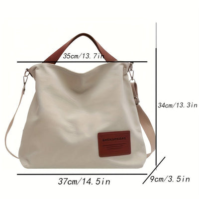 Amelie | Ruime dames canvas shopper met verstelbare schouderband