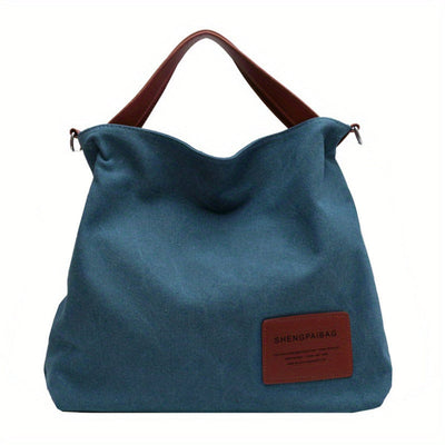 Amelie | Ruime dames canvas shopper met verstelbare schouderband