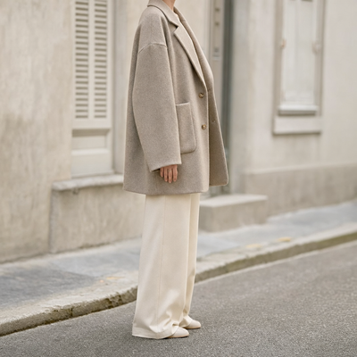Pemberton oversized overshirt van wolmix
