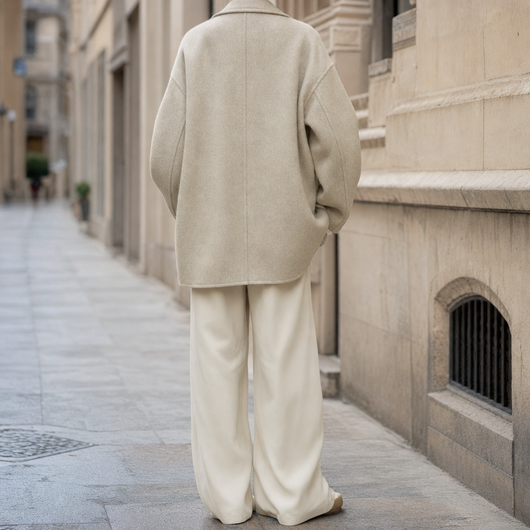 Pemberton oversized overshirt van wolmix