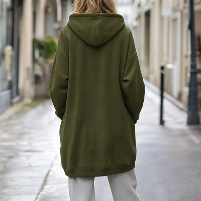 Rowley oversized hoodie met rits