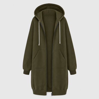 Rowley oversized hoodie met rits