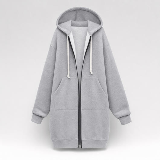 Rowley oversized hoodie met rits
