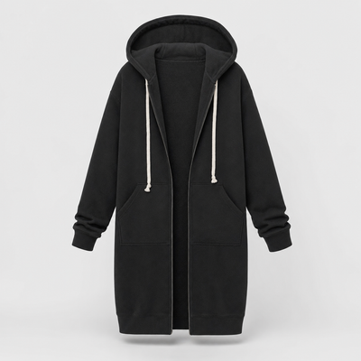 Rowley oversized hoodie met rits