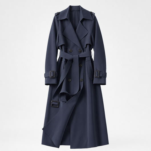 Jesmond lange trenchcoat met ceintuur