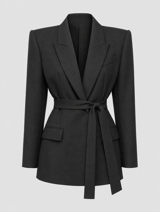 Rothwell oversized blazer met ceintuur