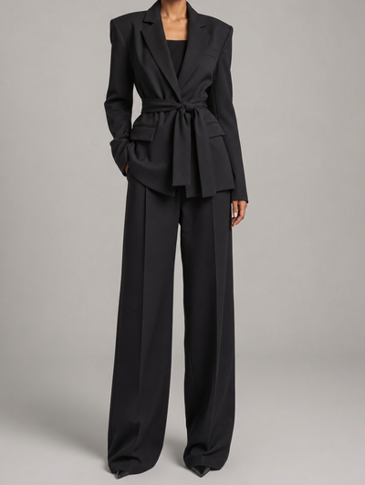 Rothwell oversized blazer met ceintuur