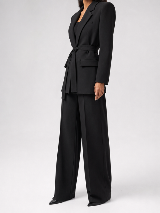 Rothwell oversized blazer met ceintuur