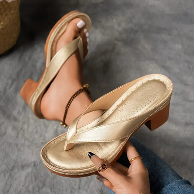 Carolin | Dames instapsandalen met hak
