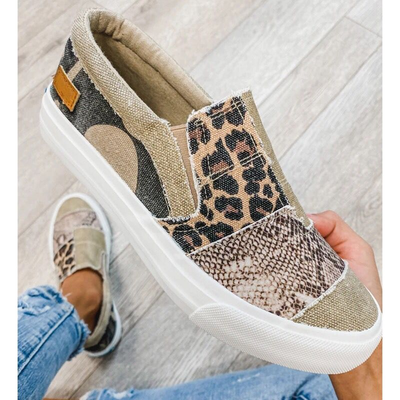 Maria | Lage dames sneakers met patchdetails