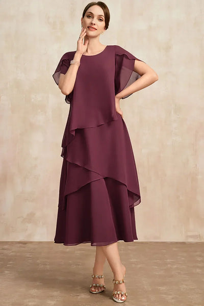 Emilia | Zachte klassieke dames chiffonjurk