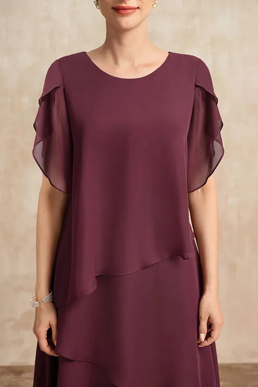 Emilia | Zachte klassieke dames chiffonjurk