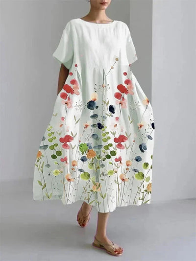 Elara | Bloemen maxijurk – casual zomerjurk