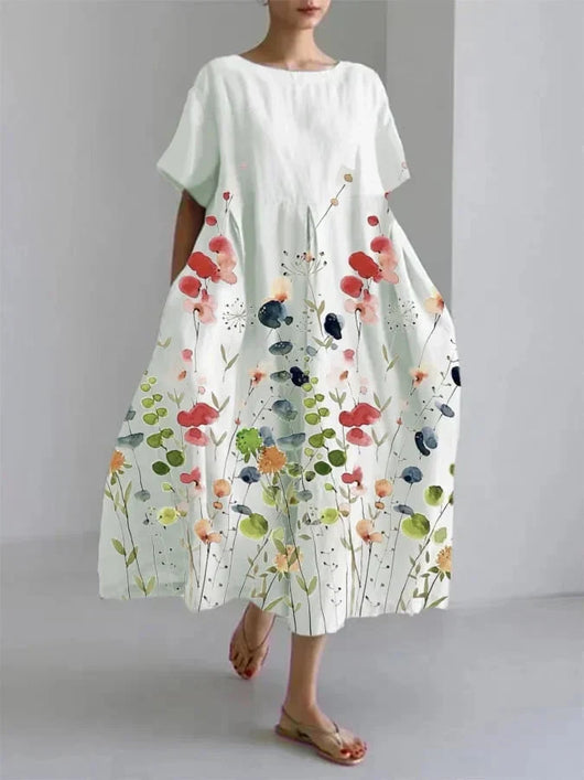 Elara | Bloemen maxijurk – casual zomerjurk