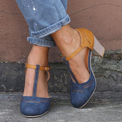 Janet pumps met blokhak