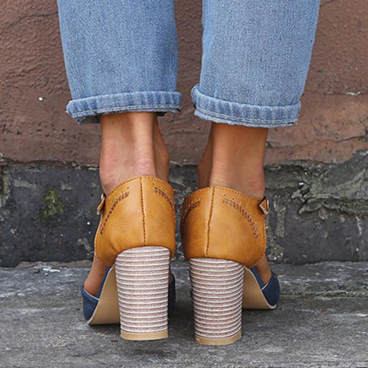 Janet pumps met blokhak