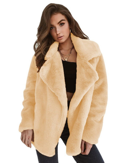 Charlotte | Zachte oversized korte dames imitatiebontjas