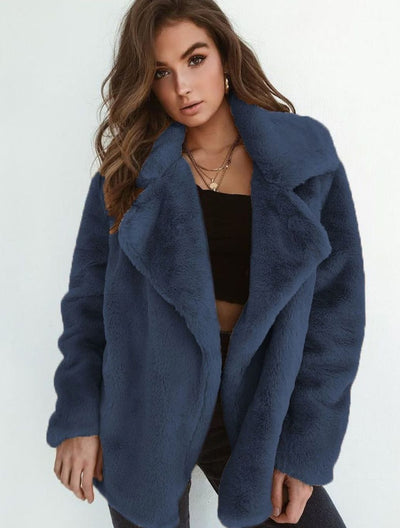 Emilia | Casual oversized korte dames teddymantel