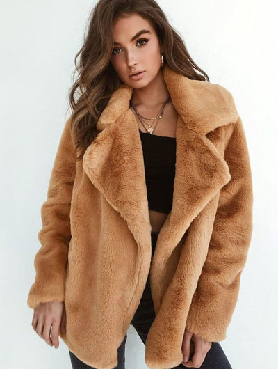 Emilia | Casual oversized korte dames teddymantel