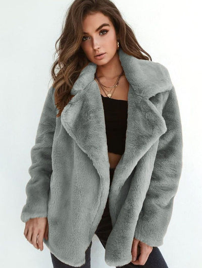 Emilia | Casual oversized korte dames teddymantel