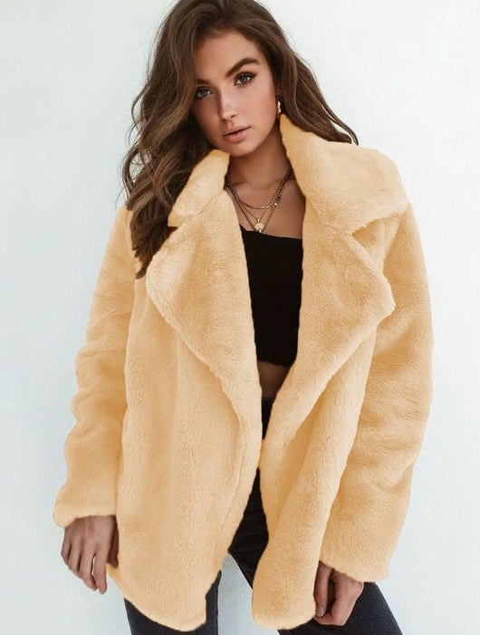 Emilia | Casual oversized korte dames teddymantel