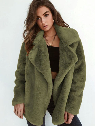 Emilia | Casual oversized korte dames teddymantel