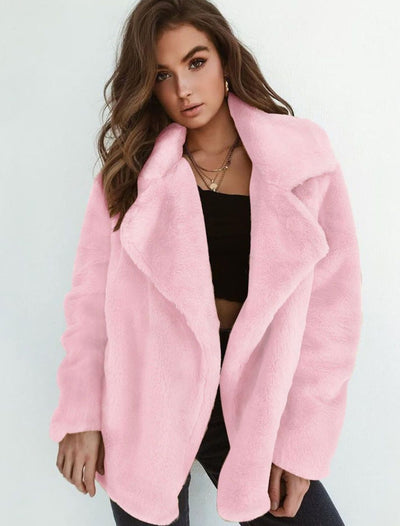 Emilia | Casual oversized korte dames teddymantel