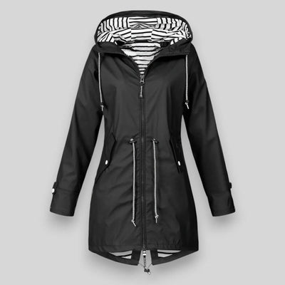Lena | Dames winterjas met capuchon en ritsen