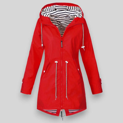 Lena | Dames winterjas met capuchon en ritsen