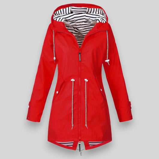 Lena | Dames winterjas met capuchon en ritsen