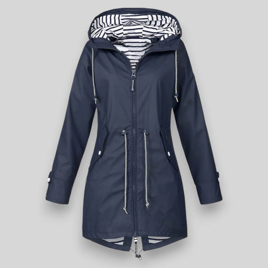 Lena | Dames winterjas met capuchon en ritsen