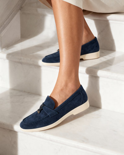 Suède lady loafers