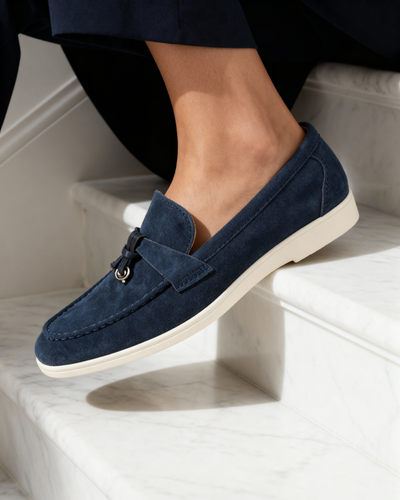 Suède lady loafers