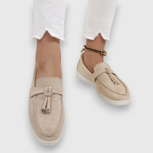 Pippa suède loafers met kwastjes