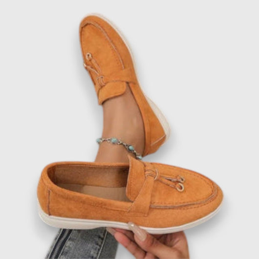 Pippa suède loafers met kwastjes