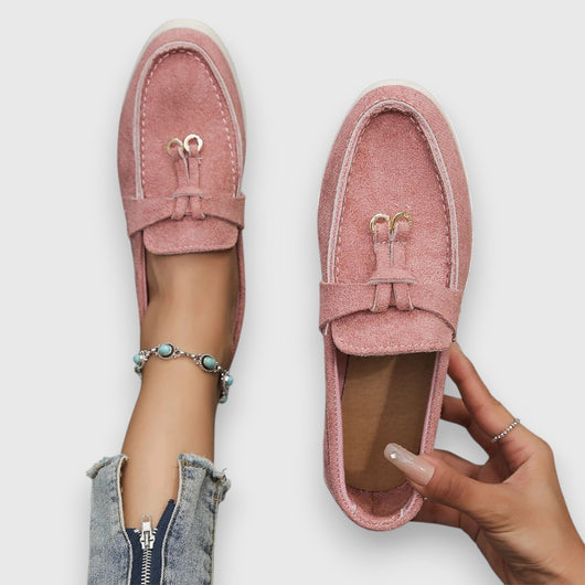 Pippa suède loafers met kwastjes