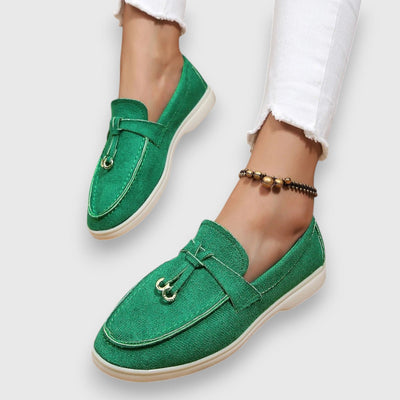 Pippa suède loafers met kwastjes