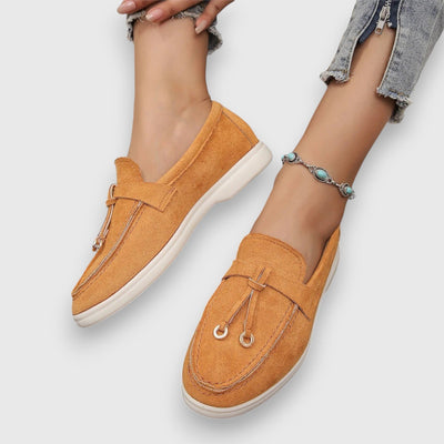 Pippa suède loafers met kwastjes