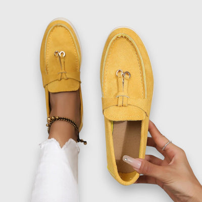 Pippa suède loafers met kwastjes