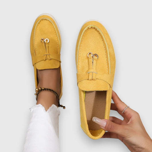 Pippa suède loafers met kwastjes