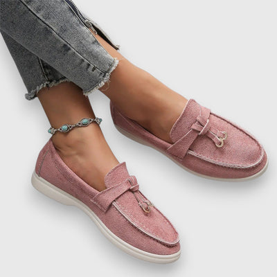 Pippa suède loafers met kwastjes