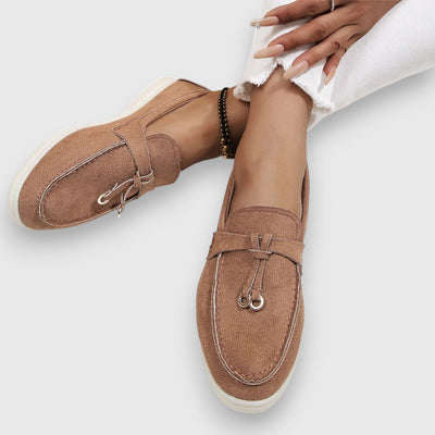 Pippa suède loafers met kwastjes