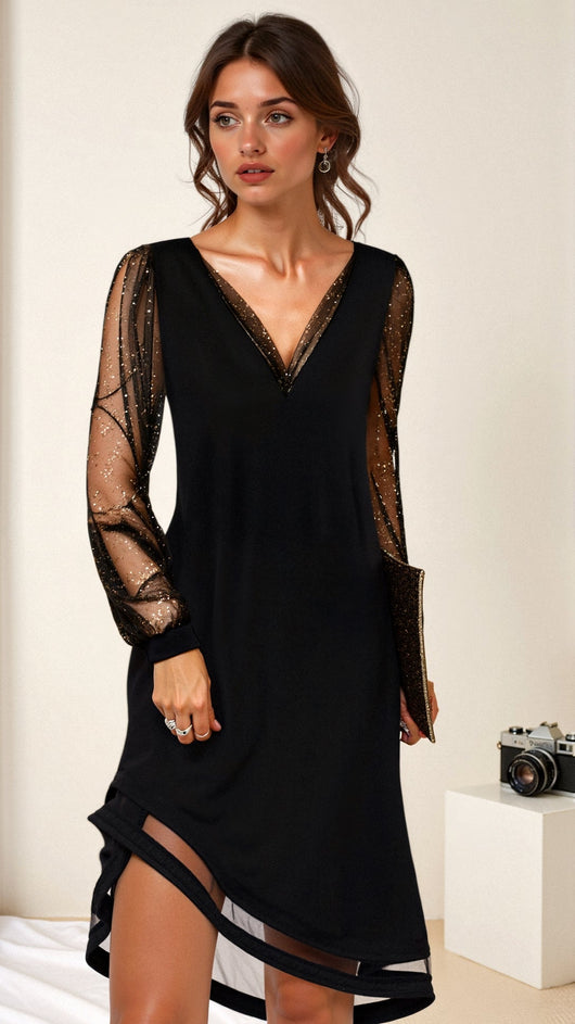 Kimberly | Dames zomerfeestjurk met pailletten