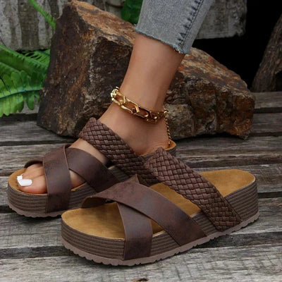 Daniela | Dames slippers met plateauzool