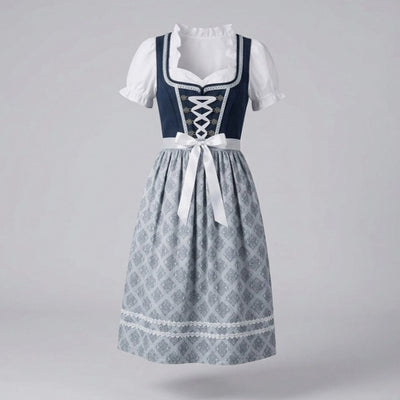 Elfriede | Dames Oktoberfest dirndl met rucheblouse en schort